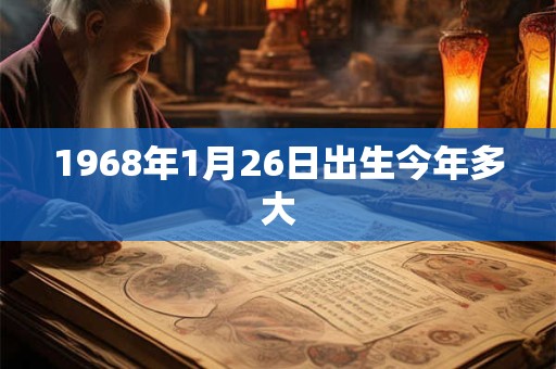 1968年1月26日出生今年多大