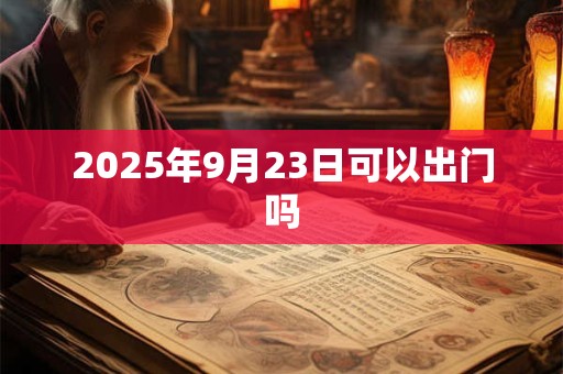 2025年9月23日可以出门吗