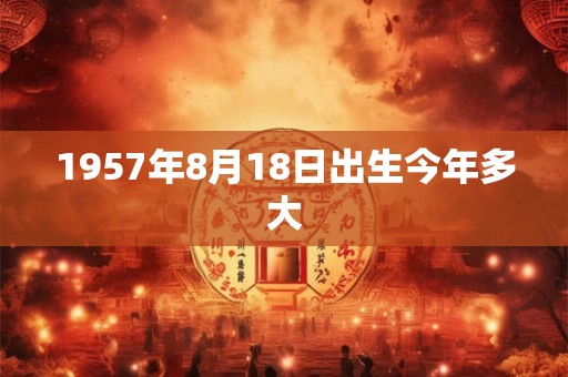 1957年8月18日出生今年多大