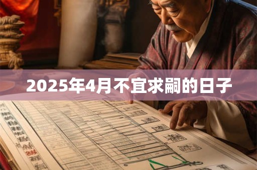 2025年4月不宜求嗣的日子