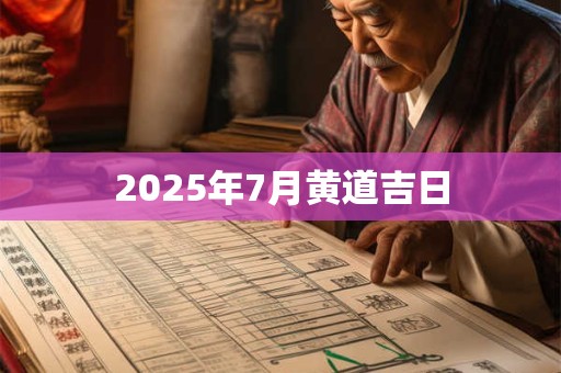 2025年7月黄道吉日