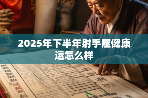 2025年下半年射手座健康运怎么样