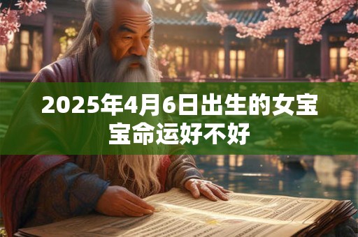 2025年4月6日出生的女宝宝命运好不好