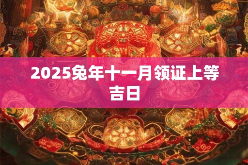 2025兔年十一月领证上等吉日
