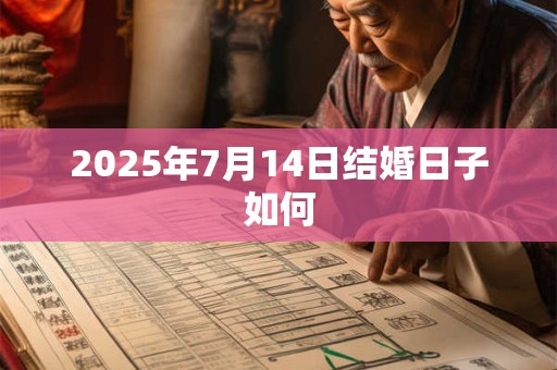 2025年7月14日结婚日子如何