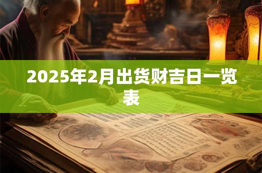 2025年2月出货财吉日一览表