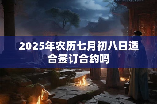 2025年农历七月初八日适合签订合约吗