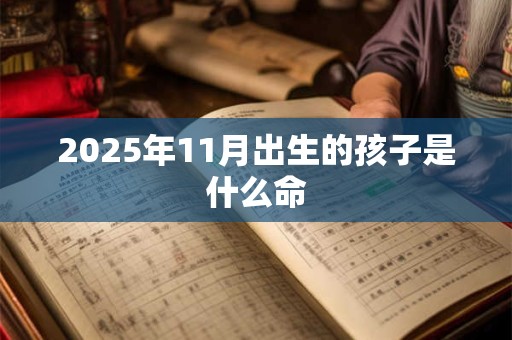 2025年11月出生的孩子是什么命