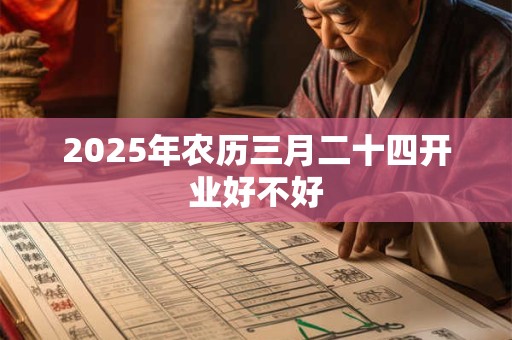 2025年农历三月二十四开业好不好