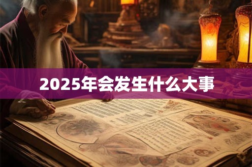 2025年会发生什么大事