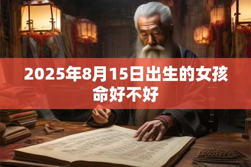2025年8月15日出生的女孩命好不好