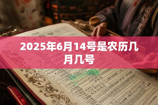 2025年6月14号是农历几月几号