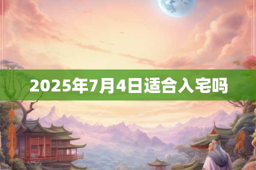 2025年7月4日适合入宅吗