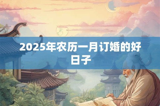 2025年农历一月订婚的好日子