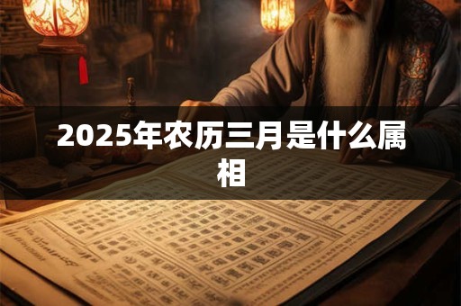 2025年农历三月是什么属相