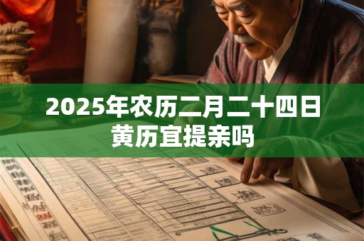 2025年农历二月二十四日黄历宜提亲吗