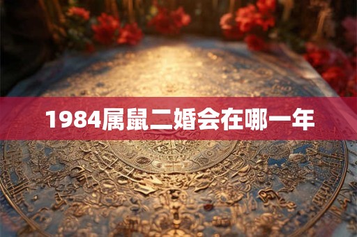 1984属鼠二婚会在哪一年