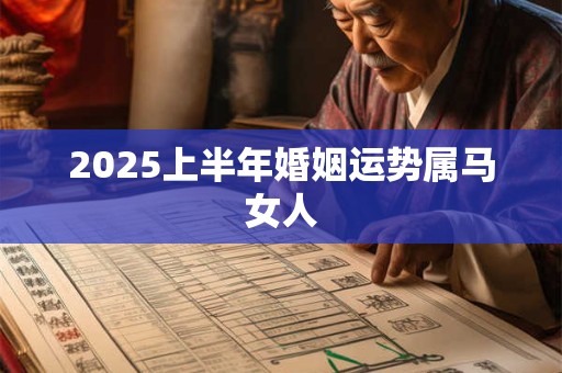 2025上半年婚姻运势属马女人