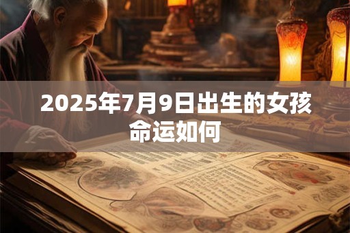 2025年7月9日出生的女孩命运如何