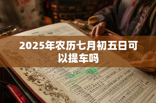 2025年农历七月初五日可以提车吗
