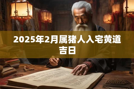 2025年2月属猪人入宅黄道吉日
