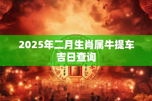 2025年二月生肖属牛提车吉日查询