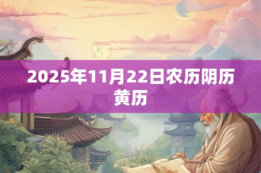 2025年11月22日农历阴历黄历