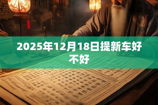 2025年12月18日提新车好不好