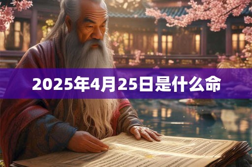 2025年4月25日是什么命