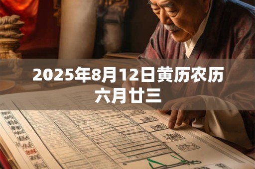 2025年8月12日黄历农历六月廿三