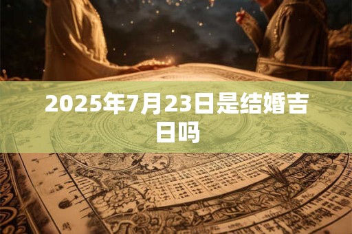 2025年7月23日是结婚吉日吗
