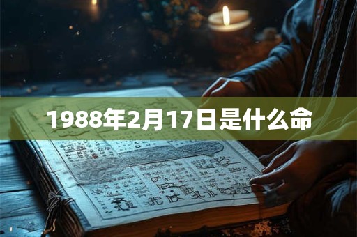 1988年2月17日是什么命