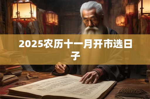 2025农历十一月开市选日子