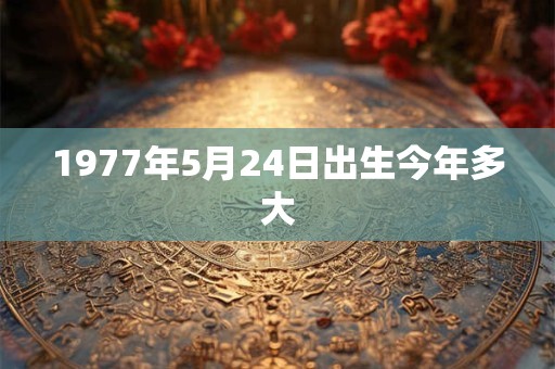 1977年5月24日出生今年多大