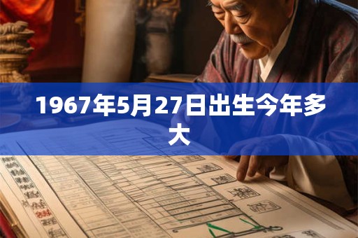 1967年5月27日出生今年多大