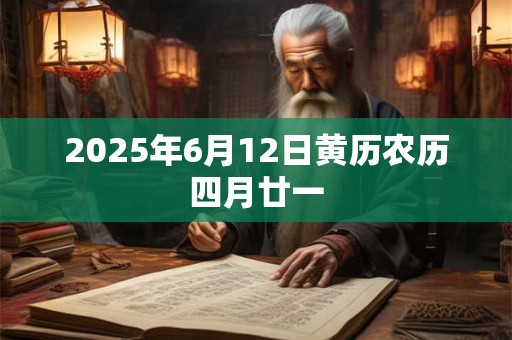 2025年6月12日黄历农历四月廿一