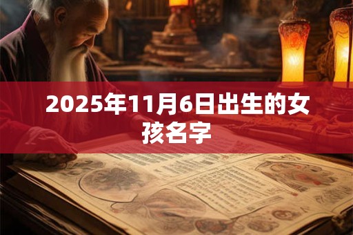2025年11月6日出生的女孩名字 2025年11月6日出生的女孩名字