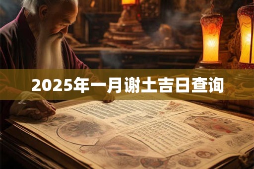 2025年一月谢土吉日查询
