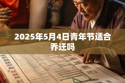 2025年5月4日青年节适合乔迁吗