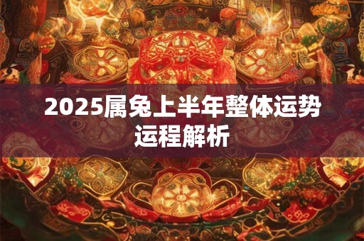 2025属兔上半年整体运势运程解析