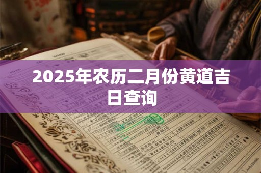 2025年农历二月份黄道吉日查询