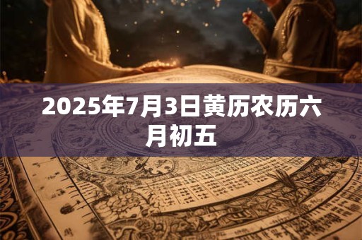 2025年7月3日黄历农历六月初五