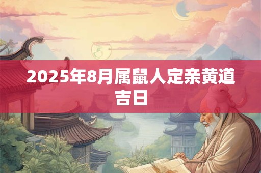 2025年8月属鼠人定亲黄道吉日