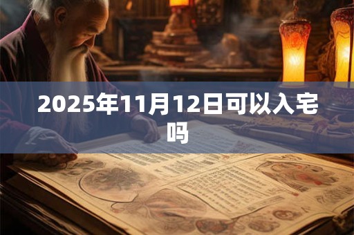 2025年11月12日可以入宅吗