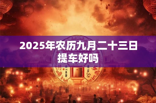 2025年农历九月二十三日提车好吗