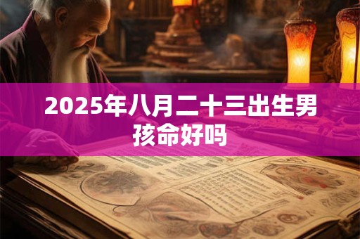 2026年八月二十三出生男孩命好吗