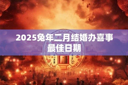 2025兔年二月结婚办喜事最佳日期 2025兔年二月结婚办喜事最佳日期