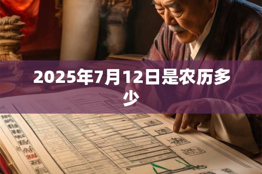 2025年7月12日是农历多少