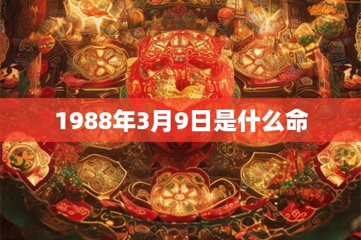 1988年3月9日是什么命