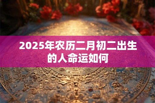 2025年农历二月初二出生的人命运如何 2025年农历二月初二出生的人命运如何